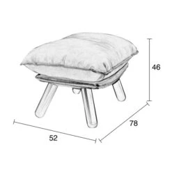 Zuiver Design Hocker Bruin -Meubelverkoop design hocker bruin zuiver lazy sack 07