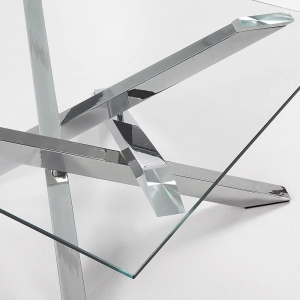 Salontafel Glas En Chroom 5 Salontafel Glas En Chroom - Afbeelding 3