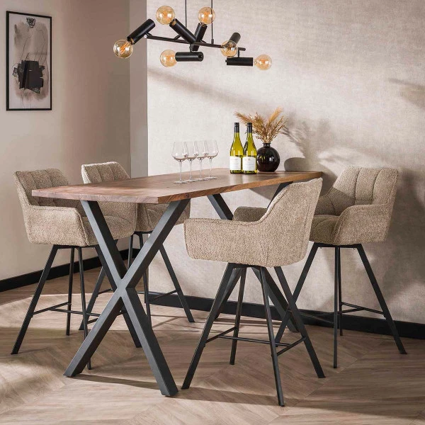 Draaibare Barkruk Met Armleuningen 7 Draaibare Barkruk Met Armleuningen - Afbeelding 5