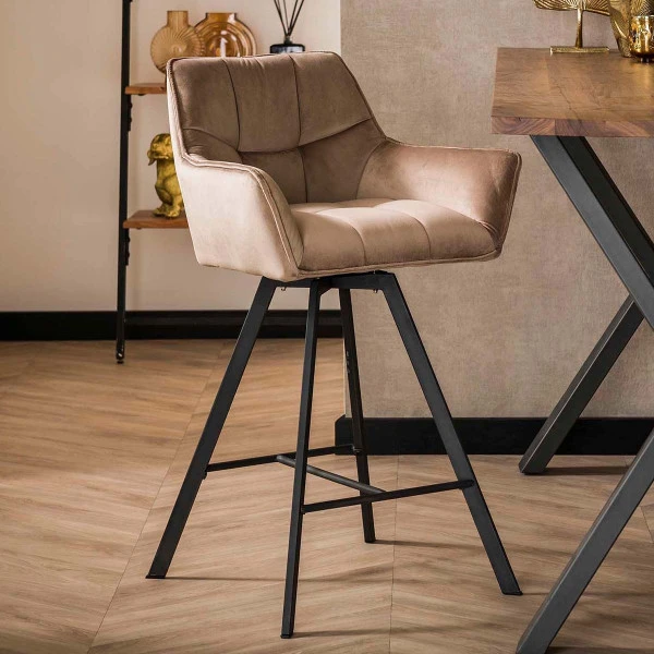 Draaibare Barkruk Met Armleuningen 6 Draaibare Barkruk Met Armleuningen - Afbeelding 4