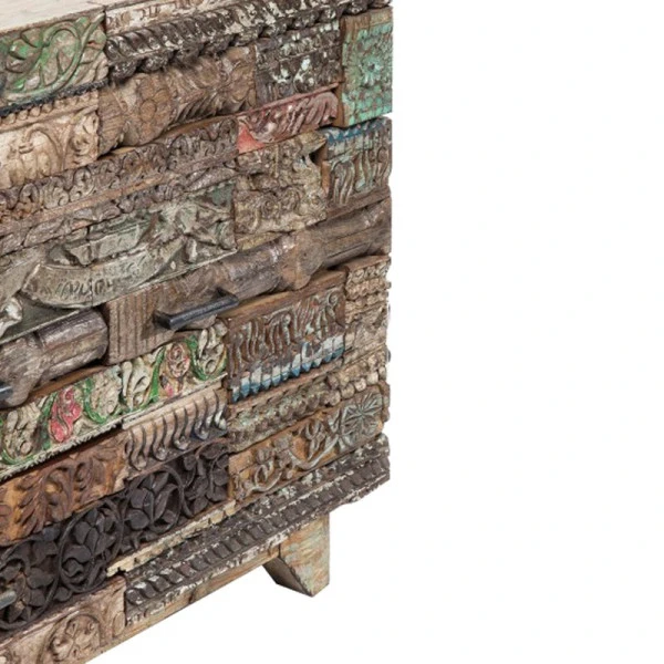 India Dressoir Houtsnijwerk 4 India Dressoir Houtsnijwerk - Afbeelding 2