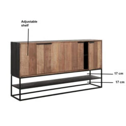 Groot Dressoir Teak Hout -Meubelverkoop dtp home cosmo houten dressoir no 04