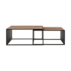 Design Salontafel Set Teakhout 5 Design Salontafel Set Teakhout -Meubelverkoop dtp home cosmo salontafel set van teakhout 01