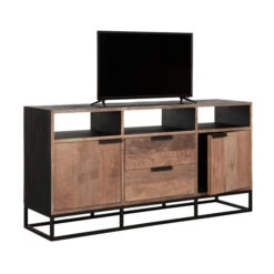 Tv-dressoir Teak Hout 9 Tv-dressoir Teak Hout -Meubelverkoop dtp home cosmo teakhouten tv dressoir 02