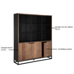 Vitrinekast No.2 Medium 11 Vitrinekast No.2 Medium -Meubelverkoop dtp home cosmo vitrinekast groot 05