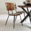 Eetkamerstoel Van Suar Hout -Meubelverkoop dtp home flare eetkamerstoel van suar hout 02