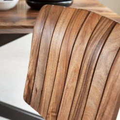 Eetkamerstoel Van Suar Hout -Meubelverkoop dtp home flare eetkamerstoel van suar hout 03