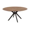 Ronde Design Eettafel Teak -Meubelverkoop dtp home metropole ronde design eettafel teak 01