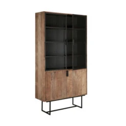 Vitrinekast Van Teakhout -Meubelverkoop dtp home odeon vitrinekast van teakhout 02