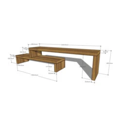 Tv-meubel Uitschuifbaar Hout 7 Tv-meubel Uitschuifbaar Hout -Meubelverkoop dtp home timber verstelbaar tv meubel teakhout 03