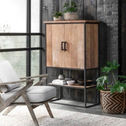 Bergkast Teakhout Small 14 Bergkast Teakhout Small -Meubelverkoop dtp home timeless wandkast beam smal 06