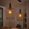 Dubbele Hanglamp Staaldraad -Meubelverkoop dubbele hanglamp staaldraad accent santa 01