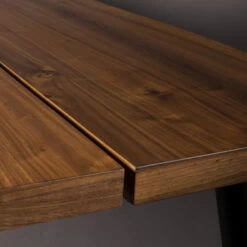 Eettafel Walnoot Hout -Meubelverkoop dutchbone alagon eettafel walnoothout 160x90cm 04 1