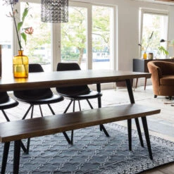 Eettafel Walnoot Hout -Meubelverkoop dutchbone alagon eettafel walnoothout 160x90cm 09 1