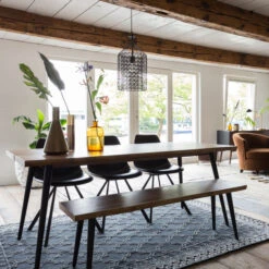 Houten Eetkamerbank -Meubelverkoop dutchbone alagon houten eetkamerbank 06