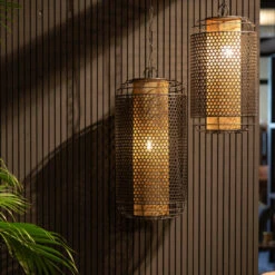 Metalen Hanglamp -Meubelverkoop dutchbone archer vloerlamp rotan en marmer 07 1