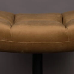 Draaibare Hocker Fluweel -Meubelverkoop dutchbone bar draaibare hocker fluweel 07 3