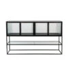 Dressoir Met Ribbel Glas -Meubelverkoop dutchbone boli dressoir met ribbelglas 01