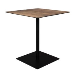 Bistrotafel Vierkant Hout 10 Bistrotafel Vierkant Hout -Meubelverkoop dutchbone braza eettafel metaal vierkant bruin 02 1