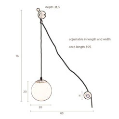 Design Wandlamp Matglas -Meubelverkoop dutchbone bulan design wandlamp matglas 9