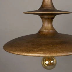 Houten Hanglamp Walnoot -Meubelverkoop dutchbone cath s walnut houten hanglamp s 03