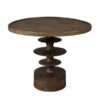 Ronde Salontafel Walnoot -Meubelverkoop dutchbone cath walnut ronde salontafel walnoot 01