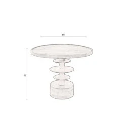 Ronde Salontafel Walnoot -Meubelverkoop dutchbone cath walnut ronde salontafel walnoot 07