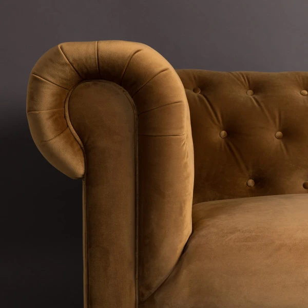 Chesterfield Bank Fluweel 5 Chesterfield Bank Fluweel - Afbeelding 3