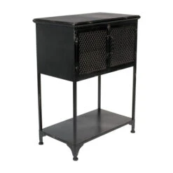 Meubelverkoop -Meubelverkoop dutchbone denver lage zwart metalen wandkast 05