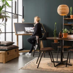 Lage Leren Barstoel -Meubelverkoop dutchbone franky lage leren barstoel 06