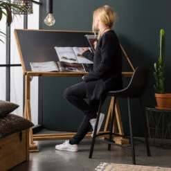 Lage Leren Barstoel -Meubelverkoop dutchbone franky lage leren barstoel 07