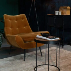 Lounge Fauteuil Velvet 18 Lounge Fauteuil Velvet -Meubelverkoop dutchbone glodis lounge fauteuil velvet whiskey 2 1