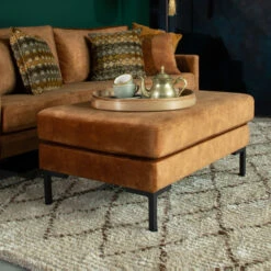 Vintage Velvet Hocker