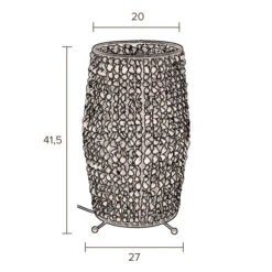 Tafellamp Van Waterhyacint -Meubelverkoop dutchbone hyacint tafellamp van waterhyacint 05