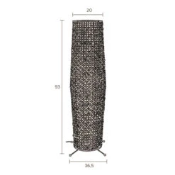 Vloerlamp Van Waterhyacint -Meubelverkoop dutchbone hyacint vloerlamp van waterhyacint 06