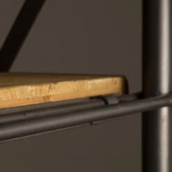 Vurenhouten Open Wandrek -Meubelverkoop dutchbone iron vurenhouten open wandrek 04