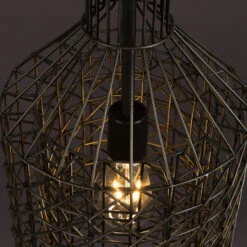 IJzeren Hanglamp Gaas 17 IJzeren Hanglamp Gaas -Meubelverkoop dutchbone jim tall zwarte hanglamp medium 06