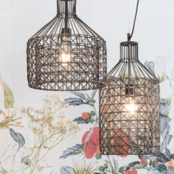 IJzeren Hanglamp Gaas 13 IJzeren Hanglamp Gaas -Meubelverkoop dutchbone jim tall zwarte hanglamp medium 08