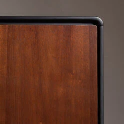 Vintage Tv-meubel Donker Hout -Meubelverkoop dutchbone juju bruin houten tv meubel 07