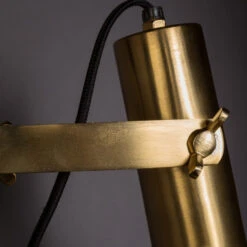 Ronde Messing Wandlamp -Meubelverkoop dutchbone karish ronde messing wandlamp 05