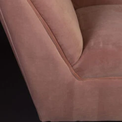 Retro Bankje Velvet -Meubelverkoop dutchbone kate fluwelen retro bank roze 08 1