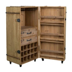 Houten Wijnkast Op Wielen 16 Houten Wijnkast Op Wielen -Meubelverkoop dutchbone lico houten wijnkast op wielen 04