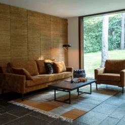 Retro Vloerkleed Groen Bruin -Meubelverkoop dutchbone pavilion retro vloerkleed groen bruin 05