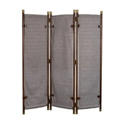 Kamerscherm Hout Met Stof