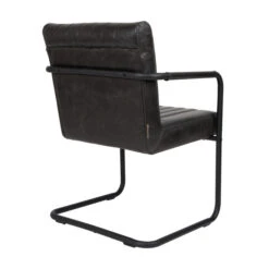 Leren Eetkamerstoel -Meubelverkoop dutchbone stitched leren eetkamerstoel 03