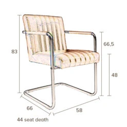 Leren Eetkamerstoel -Meubelverkoop dutchbone stitched leren eetkamerstoel 09