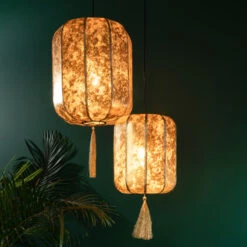 Chinese Lampion Hanglamp -Meubelverkoop dutchbone suoni chinese lampion hanglamp goud s 1 1