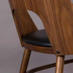 Retro Eetkamerstoel Walnoot -Meubelverkoop dutchbone talika retro eetkamerstoel walnoot 09