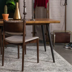 Retro Eetkamerstoel Hout -Meubelverkoop dutchbone torrance armloze eetkamerstoel 07