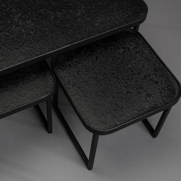 Zwarte Salontafelset Rechthoekig 7 Zwarte Salontafelset Rechthoekig - Afbeelding 5